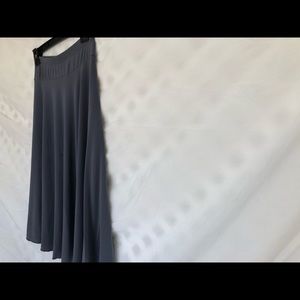 grey flairy skirt